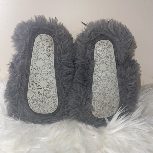 Fuzzy Faux Fur Bow Tie UGG Boots - Picture 2 of 5